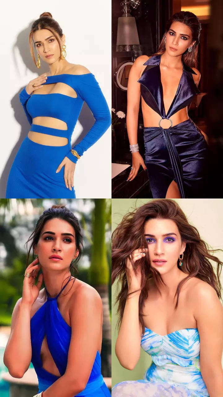 Kriti Sanon'S Blue Dress Style File 