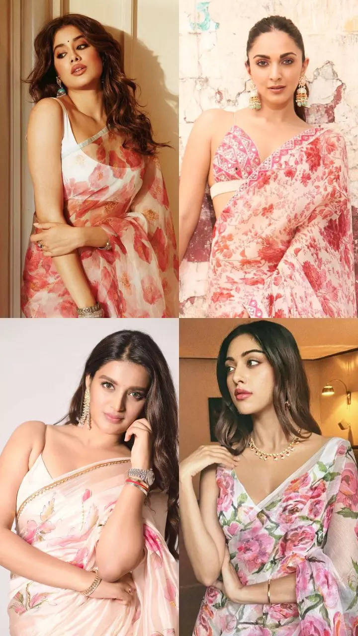 Tollywood Divas Blossom In Pink Sarees 